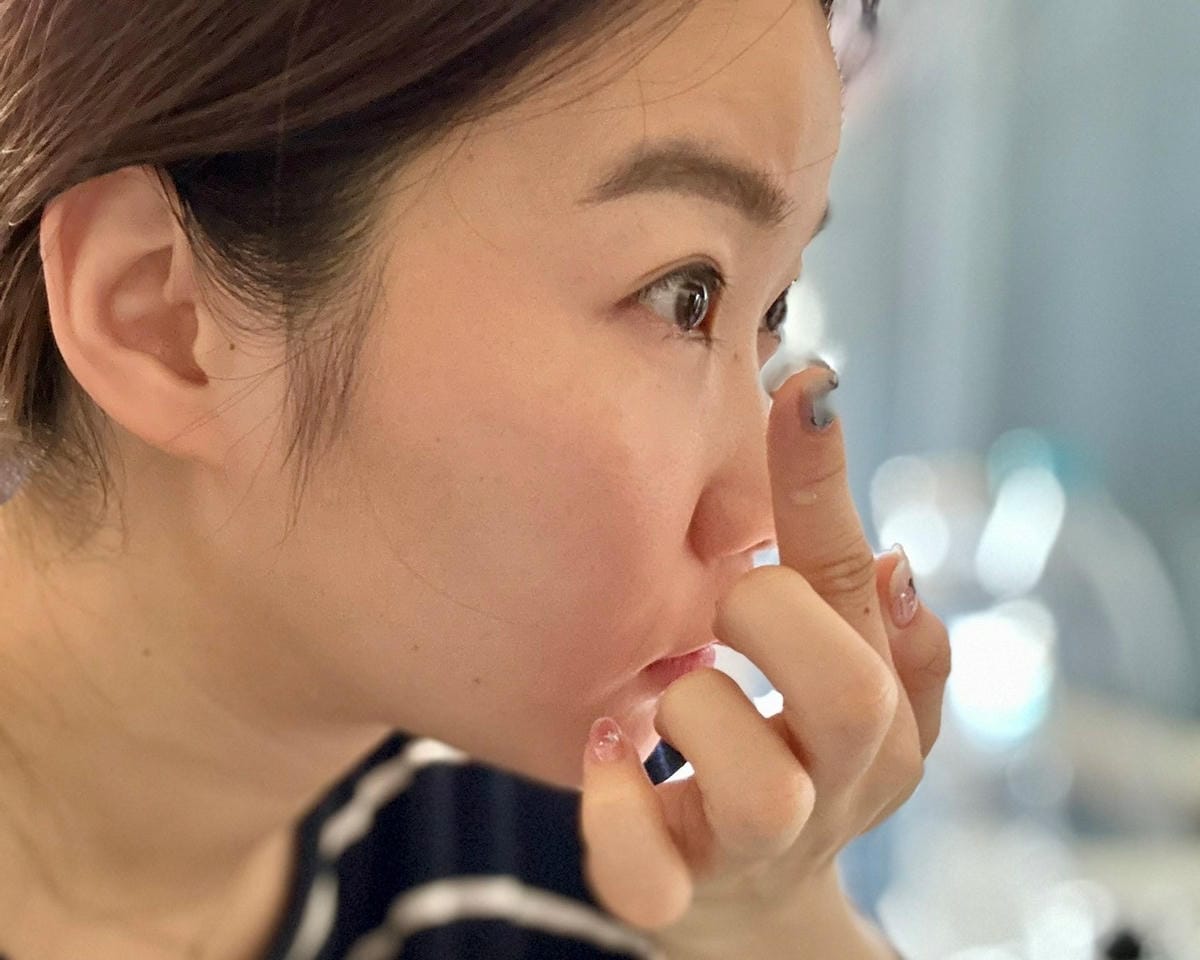 Lens++抗藍光彩色日拋隱形眼鏡分享│混血感自然眼珠