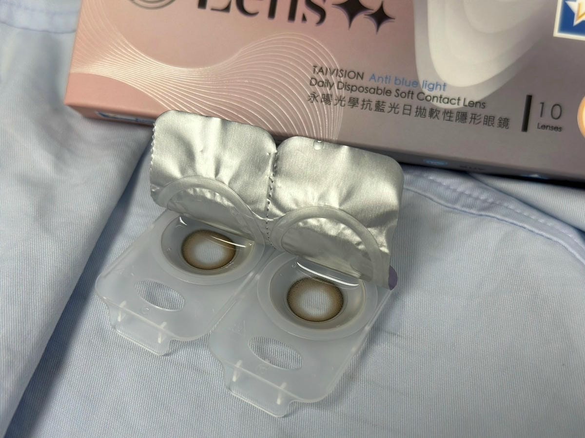 Lens++抗藍光彩色日拋隱形眼鏡分享│混血感自然眼珠