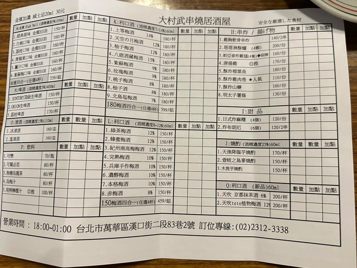大村武串燒居酒屋│居酒屋控必收藏！「大村武串燒」台北西門町巷