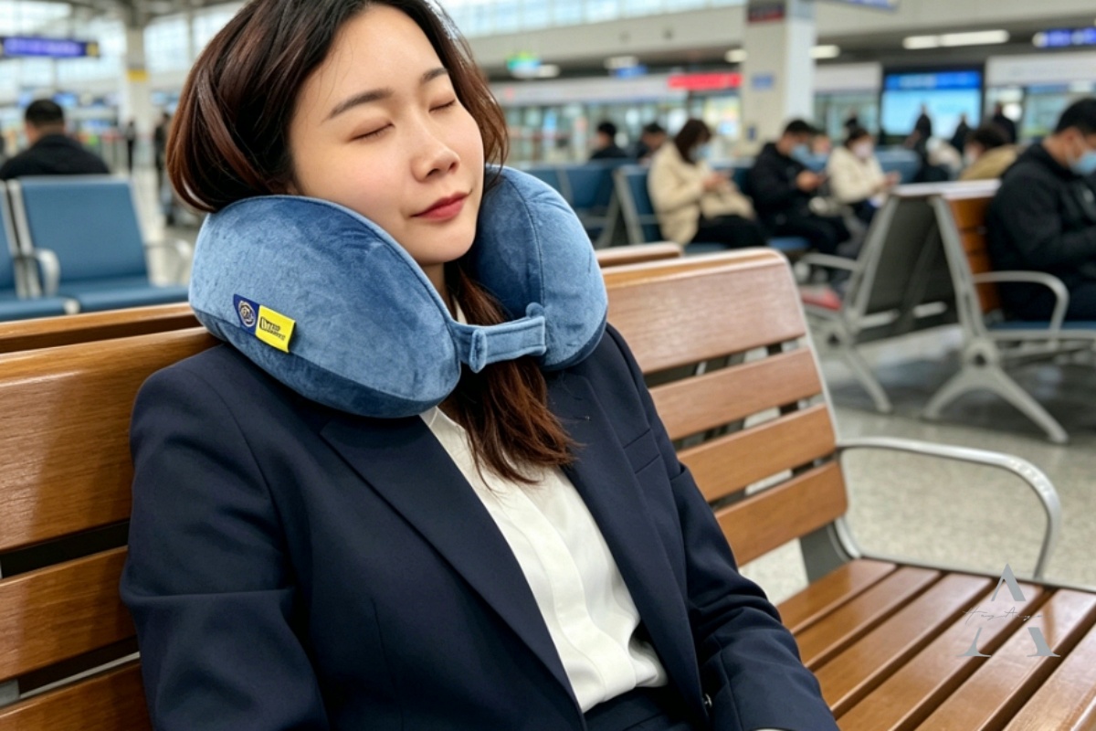 出國搭飛機怎麼睡比較舒服？旅行頸枕挑選重點：Travel Blue寧靜頸枕